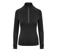 JUST COOL WOMEN'S COOL FLEX 1/2 ZIP TOP XS JET BLACK