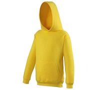 Just Hoods by AWDis Mädchen Kids Hoodie Sweatshirt, Gelb (Sunshine Yellow), X-Small
