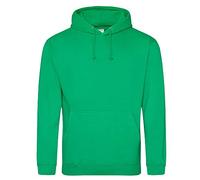 Just Hoods - Unisex College Hoodie/Kelly Green, L