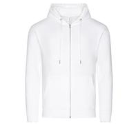 Just Hoods Herren Unisex College Hoodie Zoodie Hoody Sweatjacke Kapuzenjacke Arctic White XS