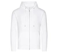 Just Hoods Herren Unisex College Hoodie Zoodie Hoody Sweatjacke Kapuzenjacke Arctic White XXL