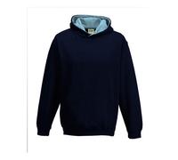Just Hoods - Kids´ Varsity Hoodie New French Navy - Gr. - 3/4 (XS)