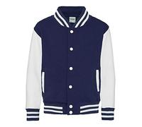 Just Hoods - Kinder College Jacke/Oxford Navy/White, 9-11 Jahre