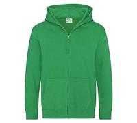 Just Hoods - Kinder Sweatjacke mit Kapuze/Kelly Green, 12/13 (XL)
