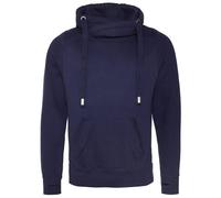 Just Hoods Sweatshirt mit gekreuztem Kragen - Dunkelblau | M