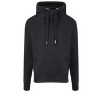 Just Hoods Sweatshirt mit gekreuztem Kragen - Schwarz meliert | L