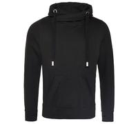 Just Hoods Sweatshirt mit gekreuztem Kragen - Schwarz | XS