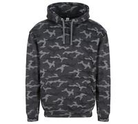 JH014 Just Hoods Kapuzenpullover Camouflage-Stil Black Camo S