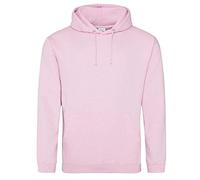 Just Hoods - Unisex College Hoodie/Baby Pink, 3XL