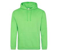 Just Hoods - Unisex College Hoodie/Lime Green, 3XL