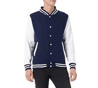 Just Hoods - Unisex College Jacke 'Varsity Jacket' BITTE DIE JH043 BESTELLEN! Gr. - XXL - Oxford Navy/White