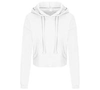 Just Hoods - Women´s Cropped Hoodie Arctic White - Gr. - M