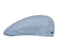 Stetson Just Linen Flatcap Schirmmütze Leinencap Sommercap Schiebermütze Damen/Herren - Made in The EU mit Schirm, Futter Frühling-Sommer - 57 cm hellblau