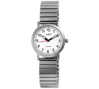 Just Liza Damen-Uhr Zugband Titan Datum Analog Quarz JU10111 (silberfarbig weiß)