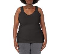 Just My Size Damen Tanktop aus Spitze Hemd, Schwarz, 1X