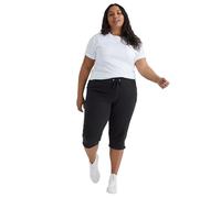 Hanes Comfortblend Just My Size Damen French Terry Capri - Schwarz - 5X