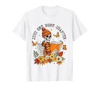 Just One More Chapter Skelettleser Herbst Buch Liebhaber Herbst T-Shirt