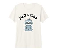 Just Relax Lustiges Faultier Kawaii Yoga Faultier Stressfrei Premium T-Shirt