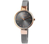 Just Watch Damen-Uhr Meshband Edelstahl Hakenverschluss Analog Quarz JW10009 (anthrazit)