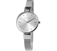 Just Watch Damen-Uhr Meshband Edelstahl Hakenverschluss Analog Quarz JW10009 (silberfarbig)