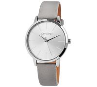 Just Watch Ella Damen-Uhr Echt Leder Dornschließe Analog Quarz elegant JW10093 (grau)