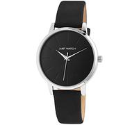 Just Watch Ella Damen-Uhr Echt Leder Dornschließe Analog Quarz elegant JW10093 (schwarz)