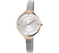 Just Watch Evie Damen-Uhr Edelstahl Meshband Analog Quarz JW10072 (silberfarbig roségoldfarbig)