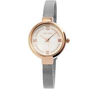 Just Watch Hallie Damen-Uhr Meshband Edelstahl klassisch Analog Quarz JW10074 (silberfarbig roségoldfarbig)