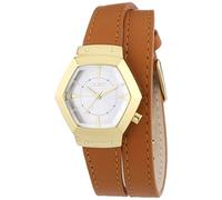 Just Watches Damen-Armbanduhr Analog Quarz Leder 48-S2243-GD-SL