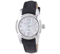 Just Watches Damen-Armbanduhr Analog Quarz Leder 48-S8368WH-BK