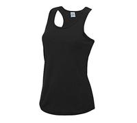 JustCool - Damen Cool Tanktop/Jet Black, S