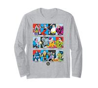 Justice League DC Villain Panels Langarmshirt