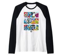 Justice League DC Villain Panels Raglan