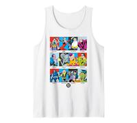 Justice League DC Villain Panels Tank Top