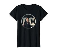 Justice League Movie DC Comics Superman T Shirt T-Shirt, Damen, Schwarz, S