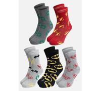 United Labels 5 Paar DC Comics Justice League Socken für Herren, 40-45, Herrensocken, Männer Strümpfe
