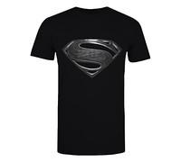 Justice League Unisex-Erwachsene Logo T-Shirt, Schwarz , M