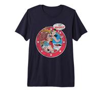 Justice League Wonder Woman Vintage No Time for Naughty Premium T-Shirt