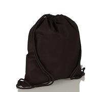 Jute statt Plastik Original | CB140CBL | Turnbeutel Baumwolle schwarz | Baumwollbeutel Sportbeutel Jutebeutel | Fair & Nachhaltig | Sport Freizeit Lifestyle Festival | 10er-Set