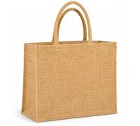 JUTEKONTOR Jutetasche Jumbo 29 L, 45 x 39 x 21 cm, robuste Einkaufstasche | Jute, 340 g/m², 50 cm lange Griffe. Geräumiger Shopper für Einkauf, Markt, Freizeit und Alltag.