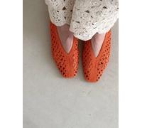 Jutelaune Liv Teal Ballerinas Orange 38