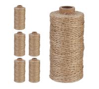 Juteschnur 1 mm x 100 m 6er Set