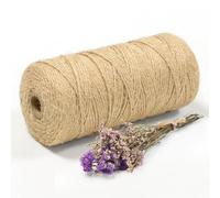 Juteschnur 2mm x 200m - Reißfeste Natürliche Bastelschnur für Garten, Dekoration und Geschenkverpackungen, Juteseil