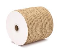 Juteseil, natürlich, Tosadee, 4 mm, Länge 40 m, Schnur zum Basteln, Gartenarbeit, Dekoration, Handwerker