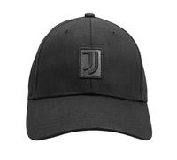 JUVENTUS Baseballmütze Patch Leder und Stickerei 100% CO, Schwarz, One Size