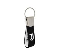Juventus F.C. - Schlüsselanhänger aus Metall und Gummi mit „Juventus“-Schriftzug - offizielles Juventus-Produkt