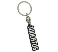 Juventus Schlüsselanhänger aus Metall mit „Juventus“-Schriftzug - offizielles Produkt, Geschenkidee, Fußball