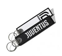 Juventus Schlüsselanhänger aus Stoff, Schriftzug Juve, offizielles Produkt, Geschenkidee 2MOD