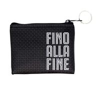 JUVENTUS Schlüsselanhänger mit Münzbeutel, Schwarz, Herren, Männer, Sportfans