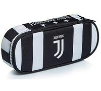 Juventus Seven Mäppchen, Federtasche für Schreibwaren, Etui für Mädchen Junge, Schule - Grundschule, Fußball, schwarz weiß